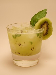 Kiwi Basil Gin Cocktail