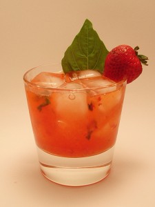Strawberry Basil Gin Cocktail