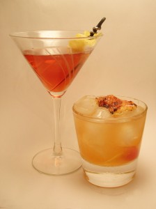 Flame-tini & Habs Whisky Sour